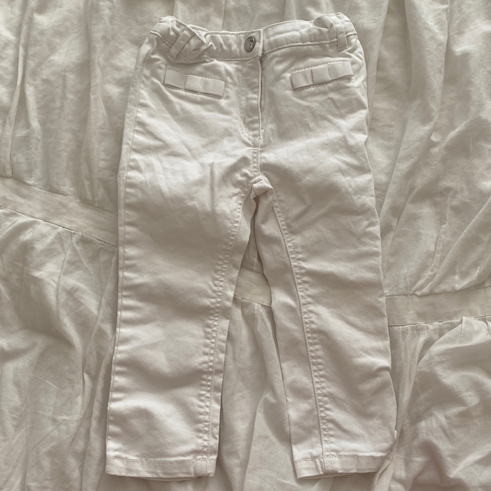 Jacadi white jeans 24 months